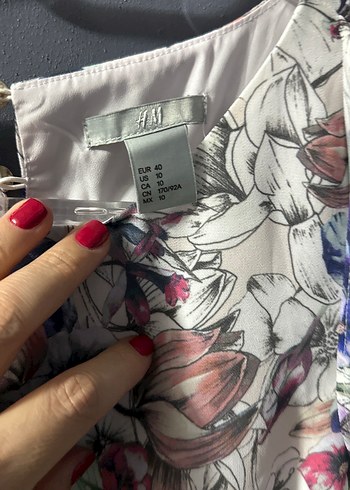 Çiçek Desenli Uzun Bohem Elbise - Görsel 3