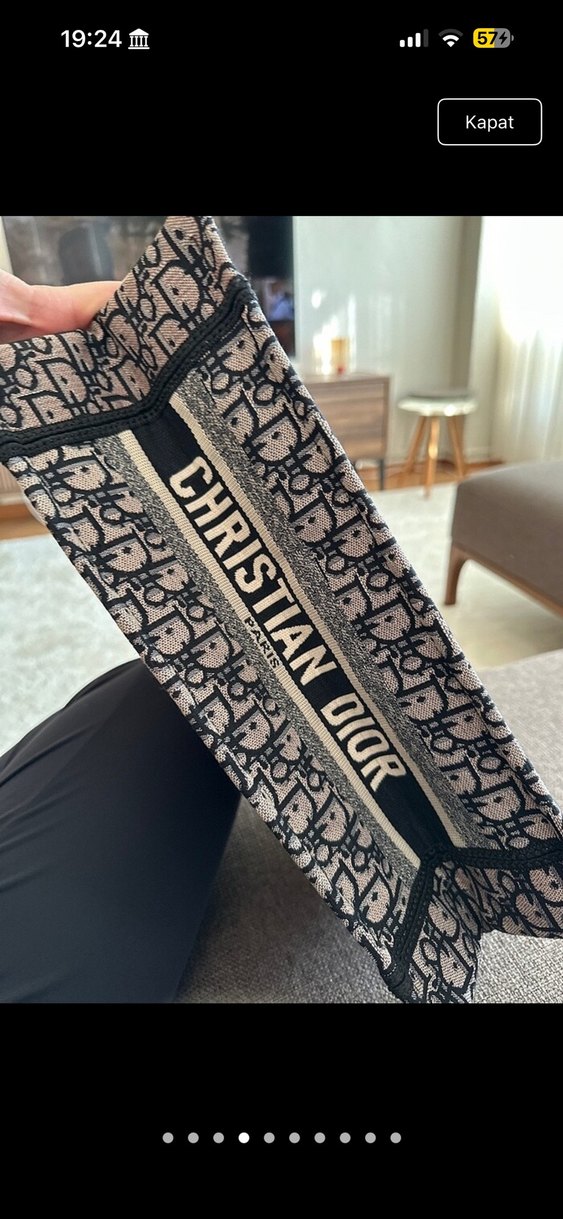 Christian Dior Desenli Gri Kadın Çanta - Görsel 4