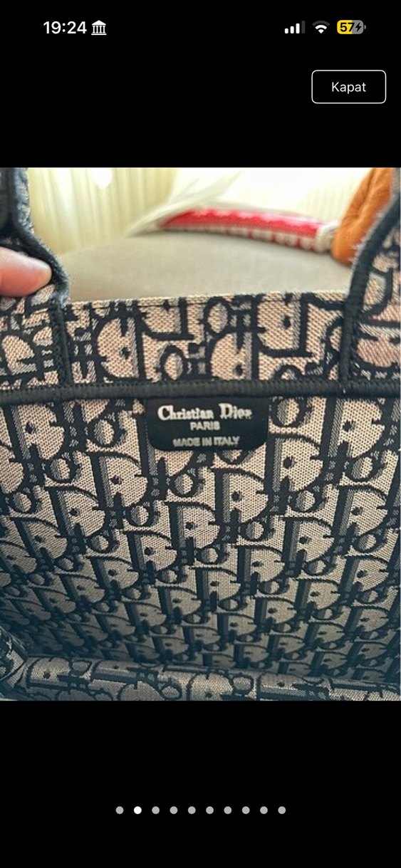Christian Dior Desenli Gri Kadın Çanta - Görsel 2