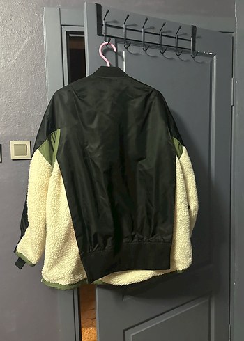 Siyah Oversize Fermuarlı Streetwear Kadın Ceket - Görsel 8