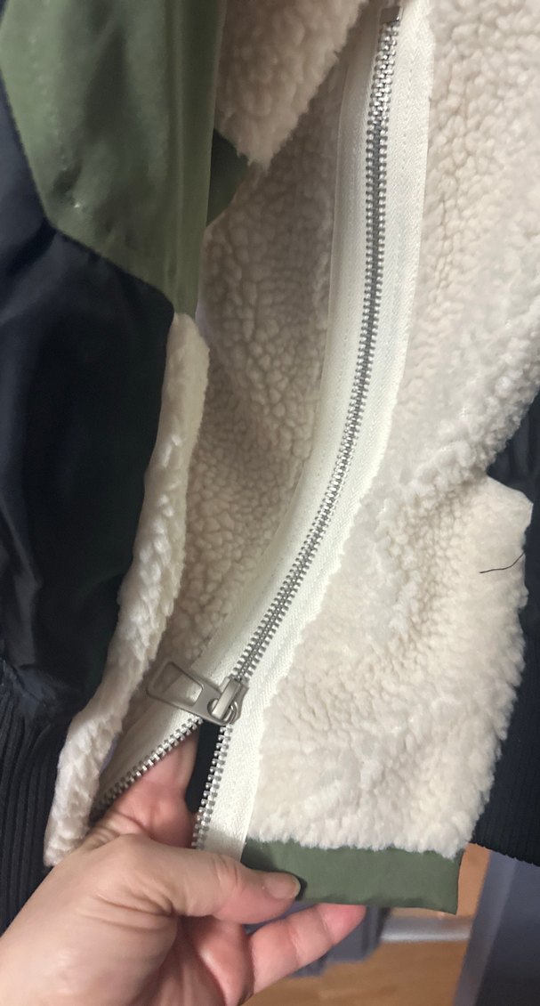 Siyah Oversize Fermuarlı Streetwear Kadın Ceket - Görsel 3