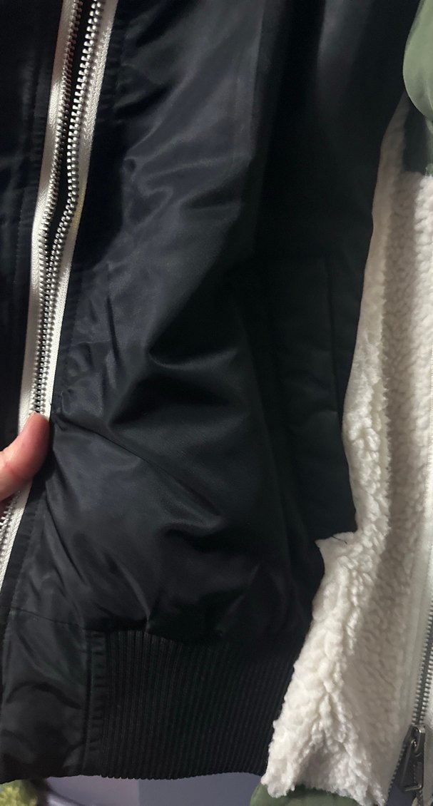 Siyah Oversize Fermuarlı Streetwear Kadın Ceket - Görsel 5