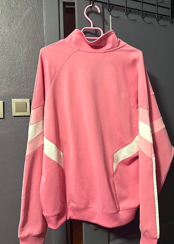 Pembe Kadın Yarım Fermuarlı Sweatshirt - Görsel 6
