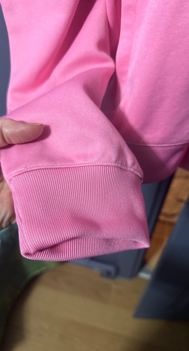Pembe Kadın Yarım Fermuarlı Sweatshirt - Görsel 4