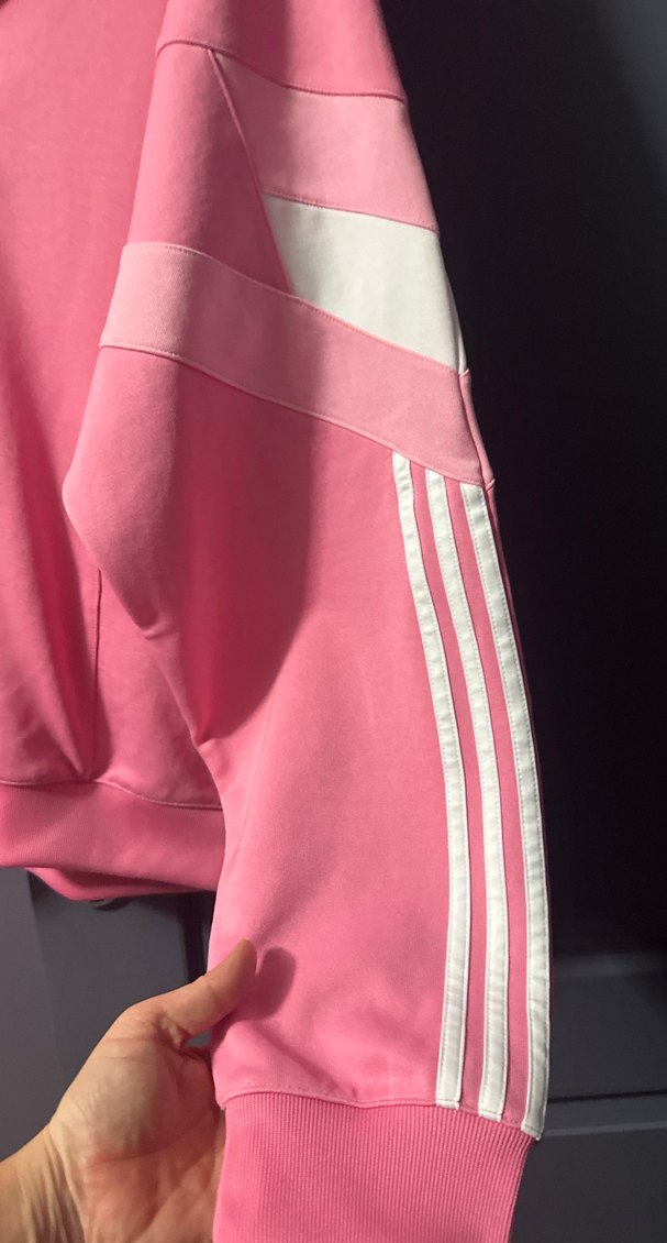 Pembe Kadın Yarım Fermuarlı Sweatshirt - Görsel 5