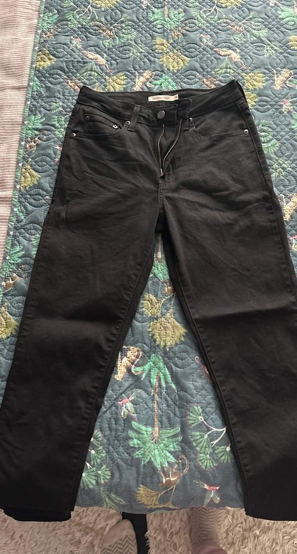 Siyah Regular Fit Midi Kot Pantolon - Görsel 2