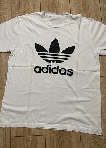 adidas Beyaz Baskılı Pamuklu Tişört