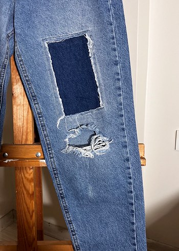 Addax Gevşek Kesim Cep Detaylı Kadın Mavi Jean
