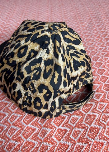 Kadın Leopar Desenli Ayarlanabilir Şapka - Görsel 3