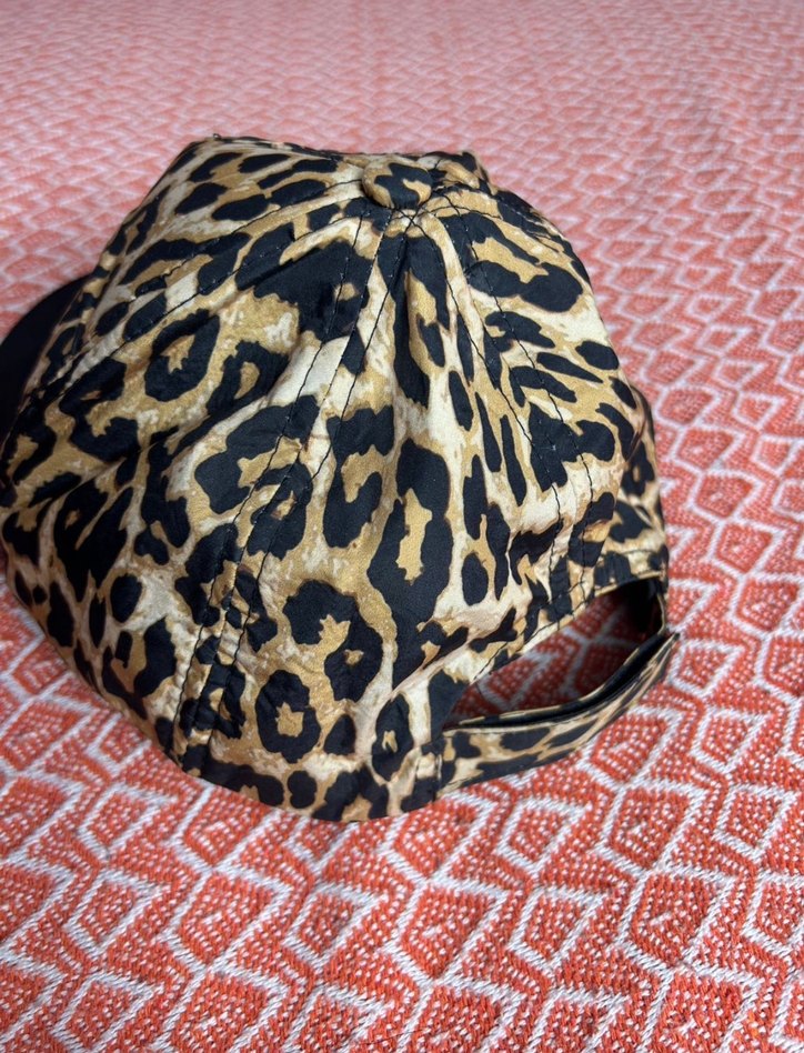 Kadın Leopar Desenli Ayarlanabilir Şapka - Görsel 3
