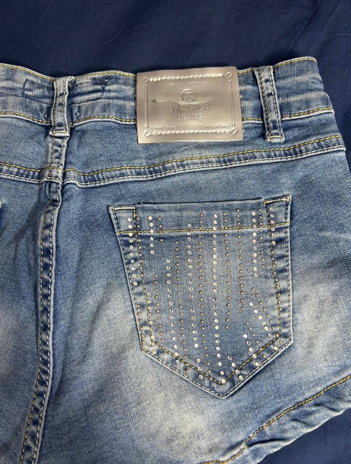 lolita taşlı y2k kot şort - Görsel 4