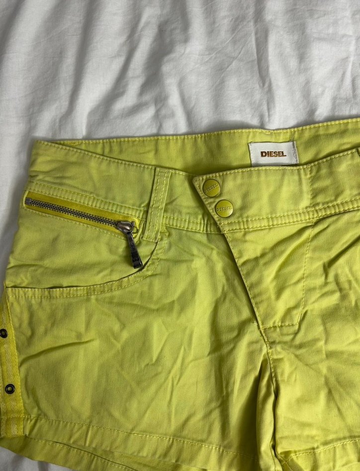 Diesel y2k Mini Şort Fermuarlı Detaylı - Görsel 3