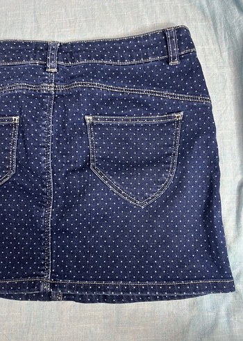 coquette lolita Puantiyeli Düğmeli Mini Etek - Görsel 3