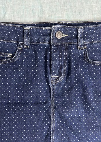 coquette lolita Puantiyeli Düğmeli Mini Etek - Görsel 2