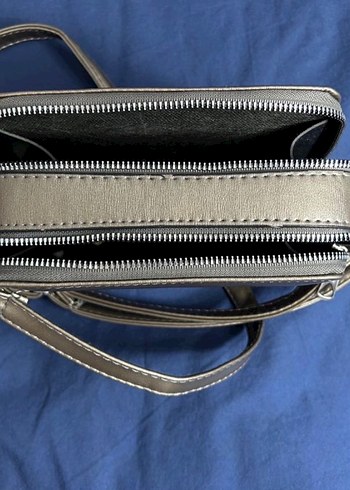 Gri Deri Sanmorris Kadın Çanta - Görsel 3