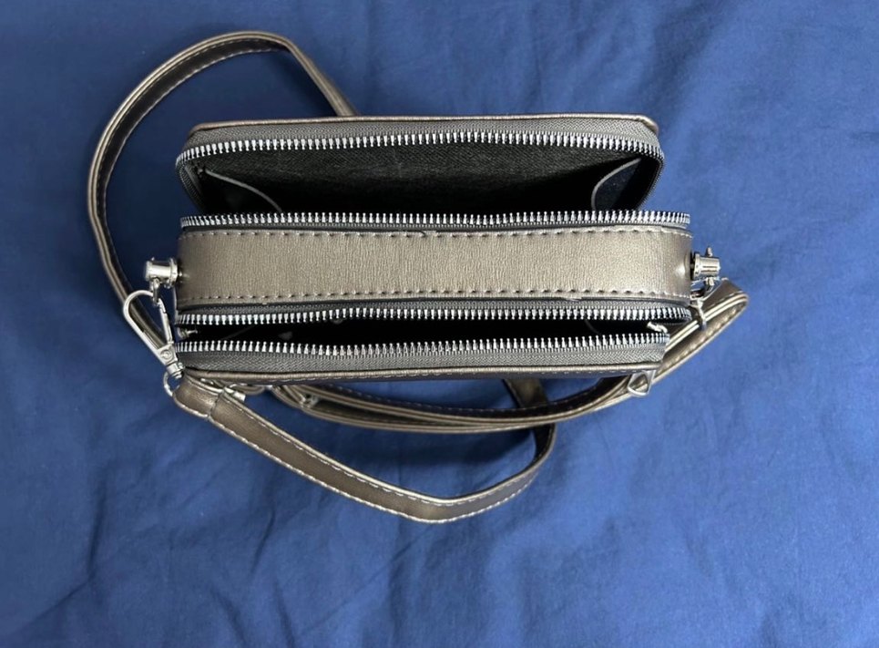 Gri Deri Sanmorris Kadın Çanta - Görsel 3