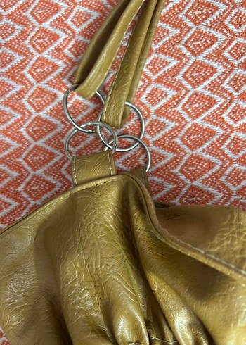 Parlak Vintage Deri Bohem Çanta - Görsel 2