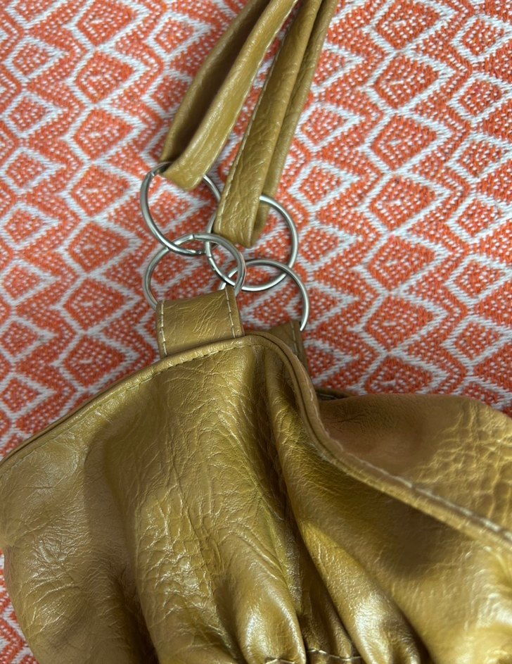 Parlak Vintage Deri Bohem Çanta - Görsel 2