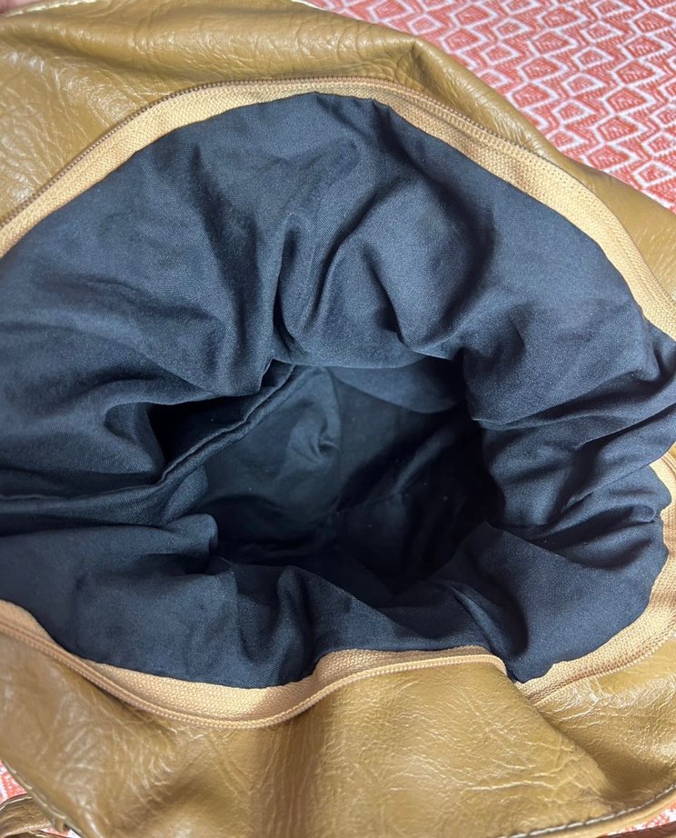 Parlak Vintage Deri Bohem Çanta - Görsel 4