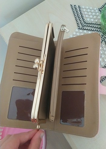 Beden Pembe Deri Tokalı Kadın Portföy Çanta