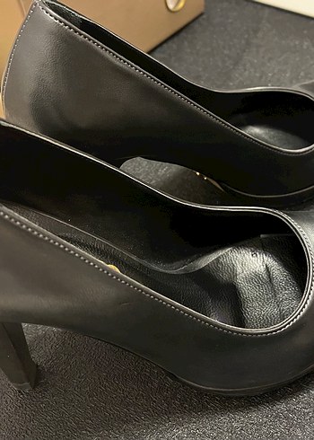 36 Beden gri Renk Kadın füme Deri Platform Topuklu Stiletto