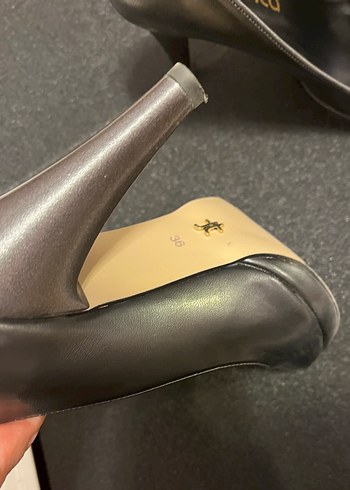 Kemal Tanca Kadın füme Deri Platform Topuklu Stiletto