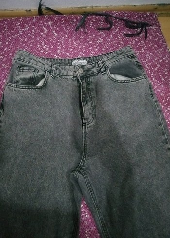 Defacto GRİ ESKİTME DESENLİ DEFACTO KOT PANTOLON