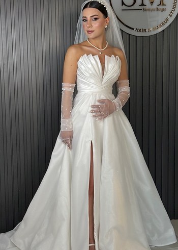 Simli parlak gelinlik - Görsel 3