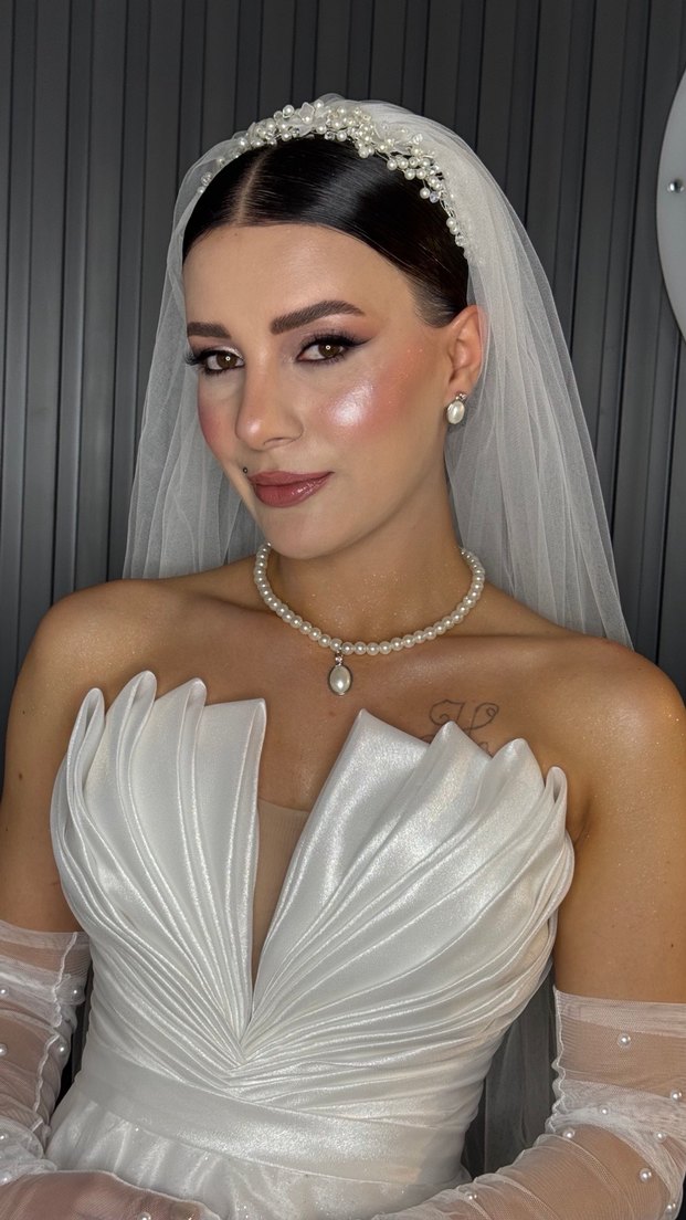 Simli parlak gelinlik - Görsel 2