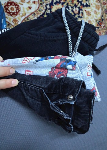 LC Waikiki Erkek Çocuk Gri Denim Düğmeli Bol Kesim Pantolon