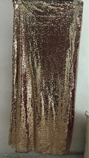 Pullu gold balık etek