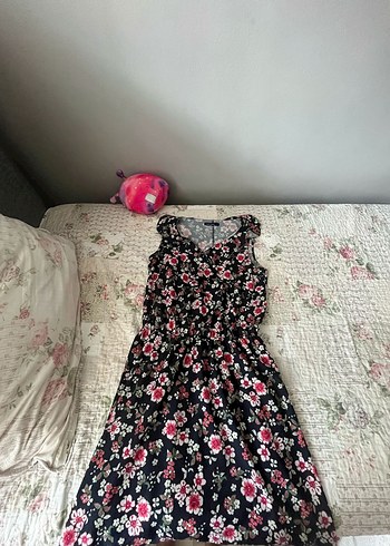 LC Waikiki Çiçek Desenli Bohem Midi Elbise