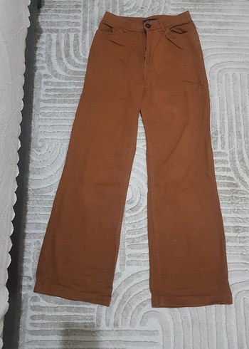 LCW Vintage Kahverengi Bol Kesim Kot Pantolon