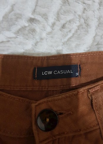 LC Waikiki LCW Vintage Kahverengi Bol Kesim Kot Pantolon
