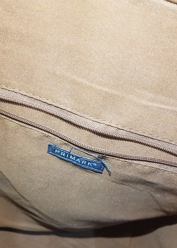 Primark Kahverengi Nakışlı Deri Kadın Sırt Çantası - Görsel 5