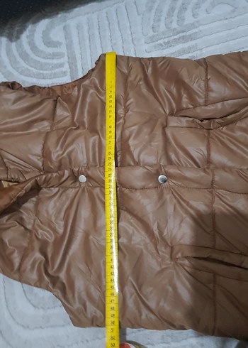 Bej Uzun Düğmeli Kadın Yelek - Görsel 4