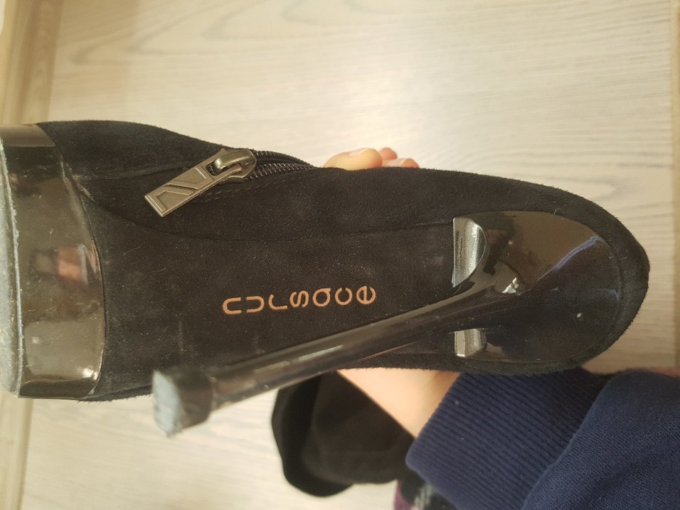 Siyah Süet Dizüstü Stiletto Topuklu Bot - Görsel 4