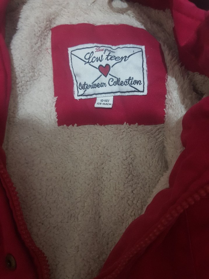 Düğmeli Midi Pembe Kız Çocuk Mont - Görsel 2