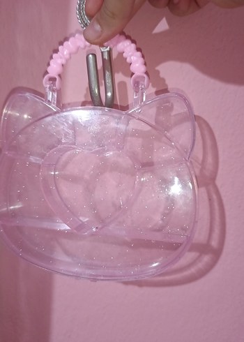 Beden Renk Pembe Şeffaf Organizeri