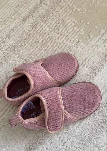 Kız Çocuk Pembe Sıcak Ev Terliği - Görsel 5