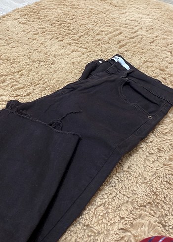 Zara Kahverengi Kadın Denim Pantolon