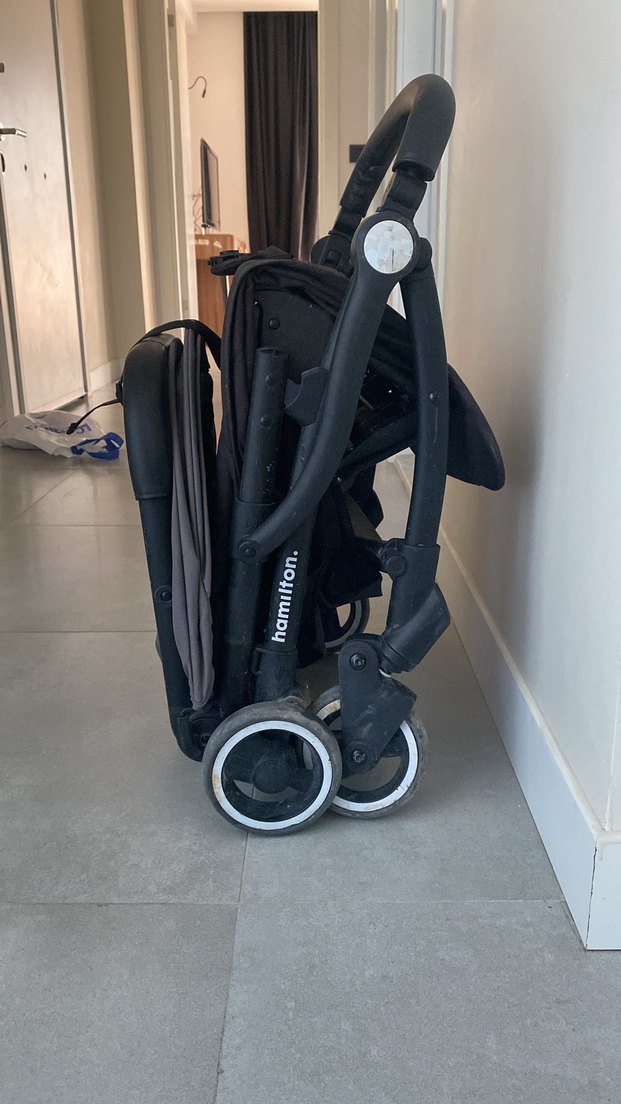 Hamilton one sport model Gri Siyah Bebek Arabası - Görsel 2