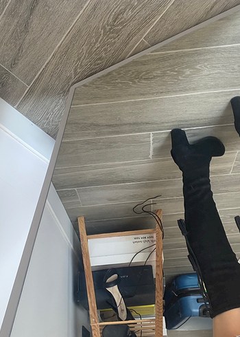 Polo garage Kadın  Dizüstü arkadan bağlamalı çorap Topuklu Çizme - Görsel 4