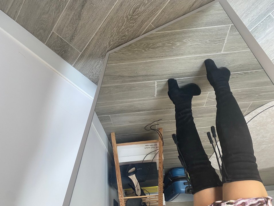 Polo garage Kadın  Dizüstü arkadan bağlamalı çorap Topuklu Çizme - Görsel 4