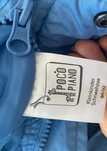 Mavi Çocuk Askılı Kışlık Tulumu - Görsel 7