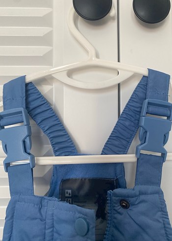 Mavi Çocuk Askılı Kışlık Tulumu - Görsel 4