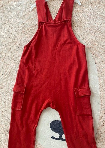 H&M Kırmızı kız Erkek Çocuk Örme Askılı Tulum - Görsel 2