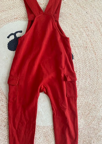 H&M Kırmızı kız Erkek Çocuk Örme Askılı Tulum - Görsel 4