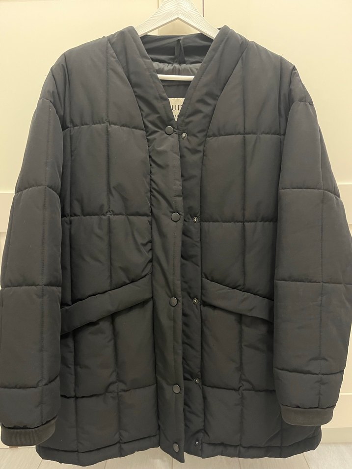 Siyah Kadın Mont - Görsel 4