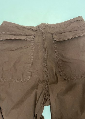 Kadın Kahverengi paraşüt Pantolon - Görsel 4